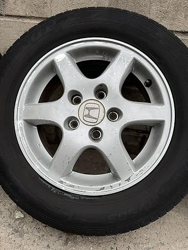 диски honda: Колеса в сборе 195 / 65 / R 15, Лето, Б/у, Комплект, Легковые, Литые, отверстий - 5 — 2