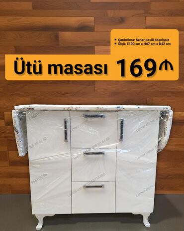 Komodlar: Yeni, Qatlanan, Laminat, Oval masa