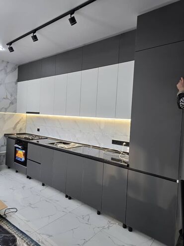 Кухонные гарнитуры: Кухонный гарнитур, Новый, цвет - Серый, Бесплатная доставка at lalafo.kg — 13 Кухонные гарнитуры: Кухонный гарнитур, Новый, цвет - Серый, Бесплатная доставка — 13