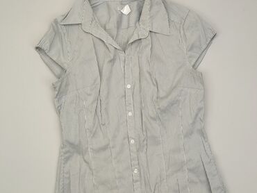 białe bluzki w czarne paski: Koszula Damska, H&M, L, stan - Dobry