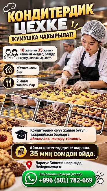 Пекари, Кондитеры: Требуется Кондитер, Оплата: Ежемесячно, 1-2 года опыта — 1