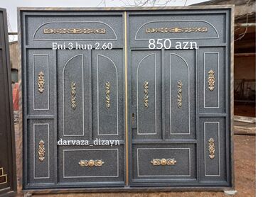 Həyət darvazaları: Olculeri ve qiymetleri sekilde yazilib baki daxili catdirilma — 7