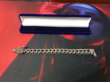 серебрянный браслет: Браслет, Проба 925, Мужские, Новый