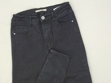 tanie jeansy damskie duże rozmiary: Spodnie materiałowe damskie, H&M, rozmiar S