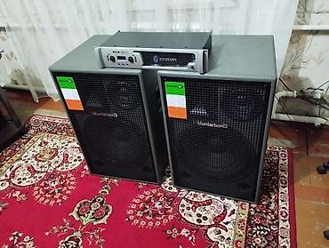 Үн күчөткүчтөр: Продаю аппаратуру: колонки Итальянского бренда Montarbo 315, усилитель — 4