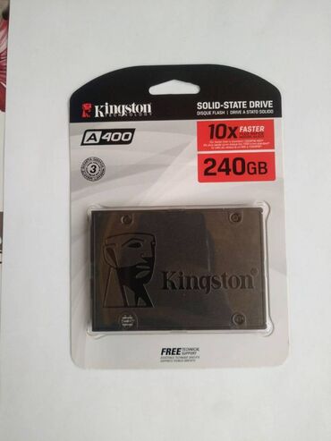 жесткие диски: Маалымат алып жүрүүчү, Жаңы, Kingston, SSD, 256 ГБ, 2.5"