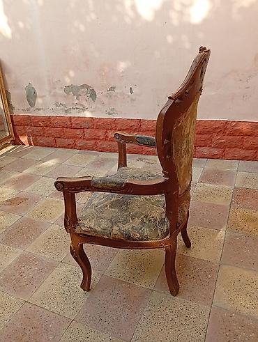 qedimi parca: Antik üslubda oyma detallar ilə taxta kreslo - Klassik barok/rokoko — 4