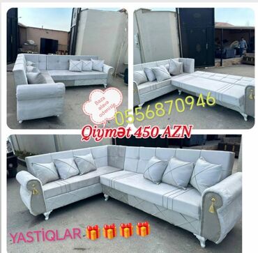 Divanlar: Künc divan, Yeni, Açılan, Bazalı, Parça, Şəhərdaxili pulsuz çatdırılma — 19