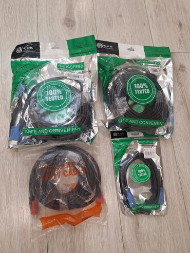 dp кабель: Продаю HDMi кабель, 1.5 метра, 10 метров,15 20 1.5м-250 сомов 10