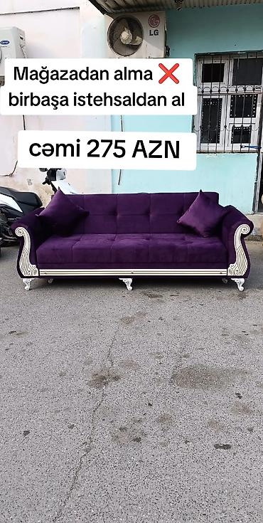 Divanlar: Divan, Yeni, Açılan, Bazalı, Vеlur parça, Pulsuz çatdırılma — 1