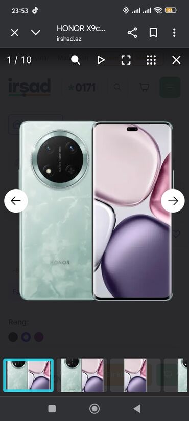 дисковый телефон: Honor X9c, 256 ГБ, цвет - Зеленый