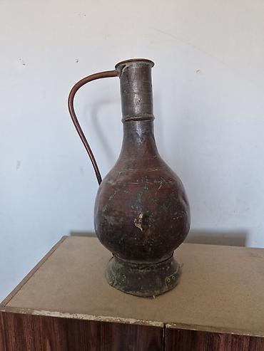 mis samovarlar: Misgər işi mis su qabı (ibrik) - Material: döymə mis, əl işi - Forma — 1
