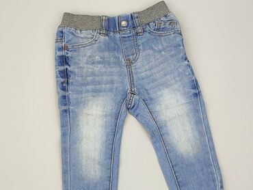coccodrillo sweterek: Spodnie jeansowe, Coccodrillo, 9-12 m, stan - Dobry