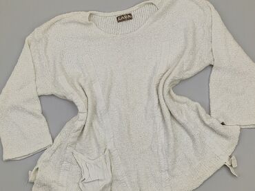białe t shirty v neck: Sweter, L (EU 40), condition - Good