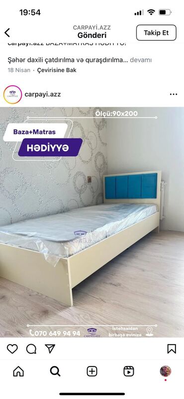 Çarpayılar: Tek neferlik çarpayılar endirimde çatdırılma quraşdırılma ödenişsizdir