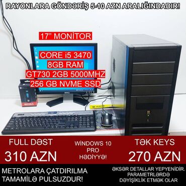 Masaüstü kompüterlər və iş stansiyaları: Oyun üçün Kompüter "Gaming Core i5 3470 GT730 2GB 256GB NVME” ⭐Tək -da lalafo.az — 3 Masaüstü kompüterlər və iş stansiyaları: Oyun üçün Kompüter "Gaming Core i5 3470 GT730 2GB 256GB NVME” ⭐Tək — 3