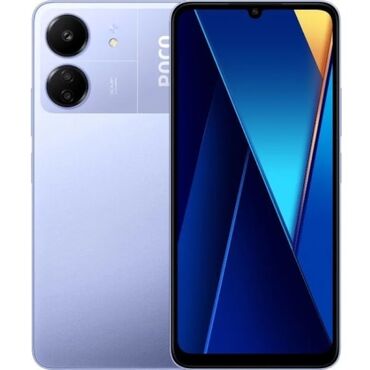 кулер для телефонов: Poco C65, Колдонулган, 256 ГБ, түсү - Кызгылт көк, 2 SIM