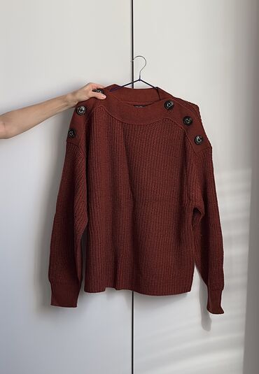 бордовая водолазка: Кофта, S, M