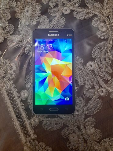 samsung telefon ekranlari: Samsung Galaxy Grand, 8 GB, rəng - Boz