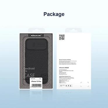 Maske i futrole za telefone: Maska Nillkin CamShield Pro za iPhone 15 Plus 6.7 plava. Uz brzu — 10