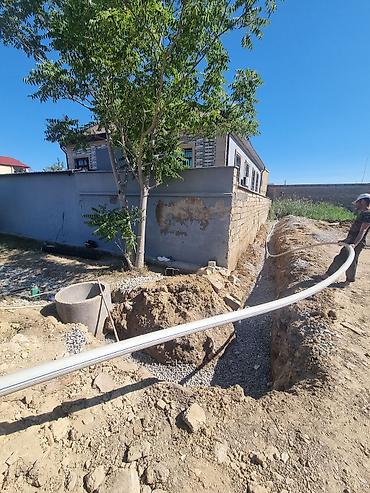 hovuz temizlenmesi: Yeraltı drenaj xətti çəkilməsi xidməti - Torpaq və həyət sahələrində — 5