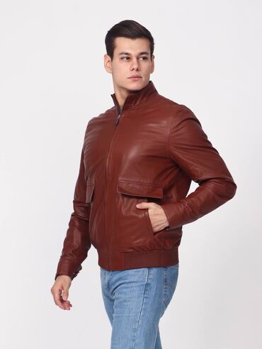 Кожаные куртки: Мужские кожаные куртки, классические и бомберы - Материал — 4