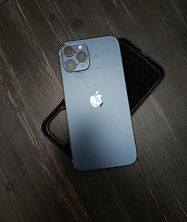 15 iphone: IPhone 12 Pro Max, 128 GB, Pacific Blue, Qırıq, Barmaq izi, Simsiz şarj — 2