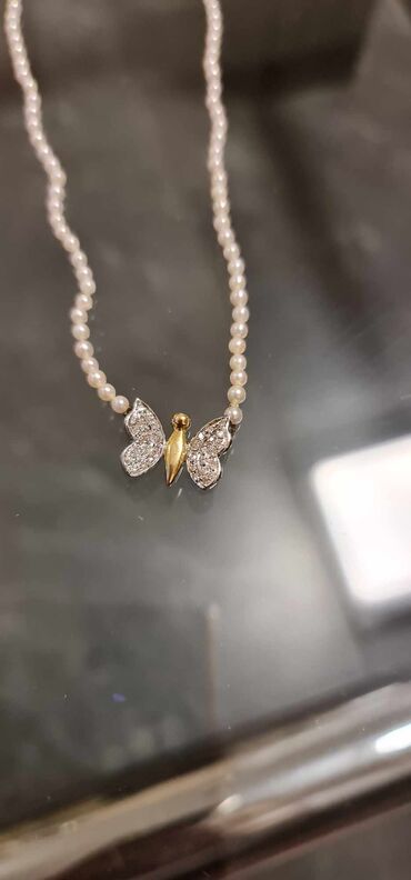 ogrlica ocilibara duzine cm: 600e brilijanti biseri zlato