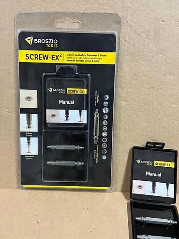 Burgije: BROSZIO TOOLS Screw-EX² – set za vađenje oštećenih šrafova i vijaka - — 1