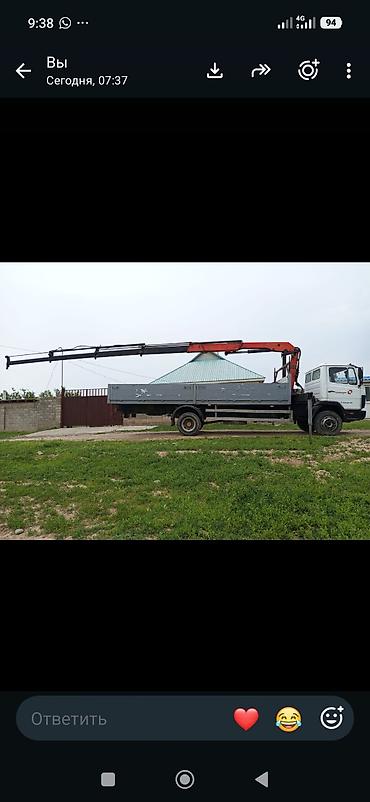 Манипулятор кызматтары: Мерседес 1320 6куп, турбина, интеркулер.борт 6.70м установка 5 тонна — 5