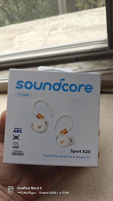 Qulaqcıqlar: İşlənmiş Simsiz (Bluetooth) Qulaqcıqlar, Anker, rəng - Ağ — 1