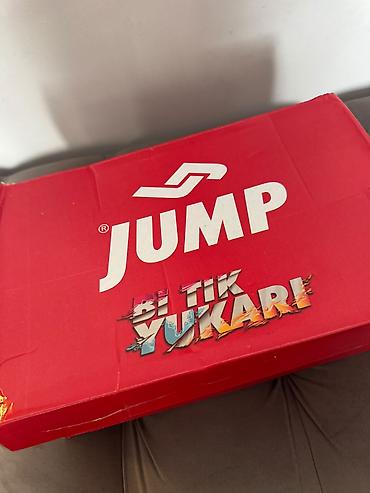 белые мужские джемперы: Məhsul: JUMP idman üslublu kişi ayaqqabısı - Rəng: ağ (qara — 1