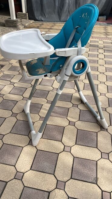 стол для кормления деревянный: Тамактандыруучу отургуч, Башка бренд, Металл, Отургучтун башка түрү, түсү - Көгүлтүр