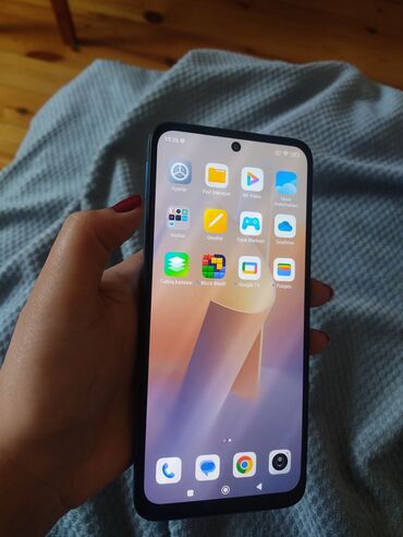 Samsung: Samsung Galaxy A12, 64 GB, rəng - Göy, Barmaq izi, İki sim kartlı