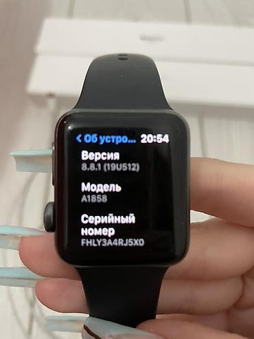 apple series 3: Apple Watch Series 3, 38 мм - Корпус: алюминий Space Gray - Ремешок — 7