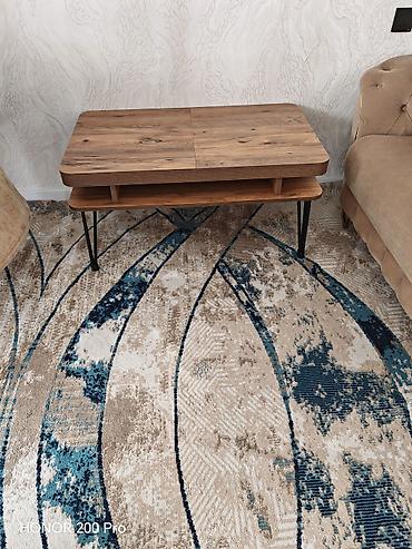 Masalar: Çevrilə bilən oyunlu orta stol - Material: taxta teksturalı MDF üst — 2