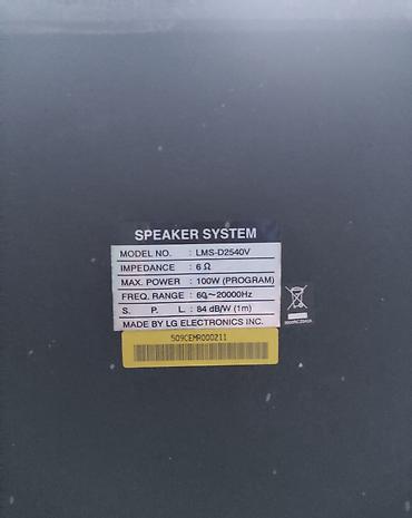 smart tv aparat: LG DVD Mini Hi-Fi sistem və iki ədəd səsucaldan Xüsusiyyətlər: - — 1