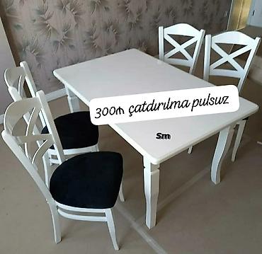 Masa və oturacaq dəstləri: Dörd oturacaqlı bu yemək masası dəsti eviniz üçün praktik və cəlbedici -da lalafo.az — 31 Masa və oturacaq dəstləri: Dörd oturacaqlı bu yemək masası dəsti eviniz üçün praktik və cəlbedici — 31