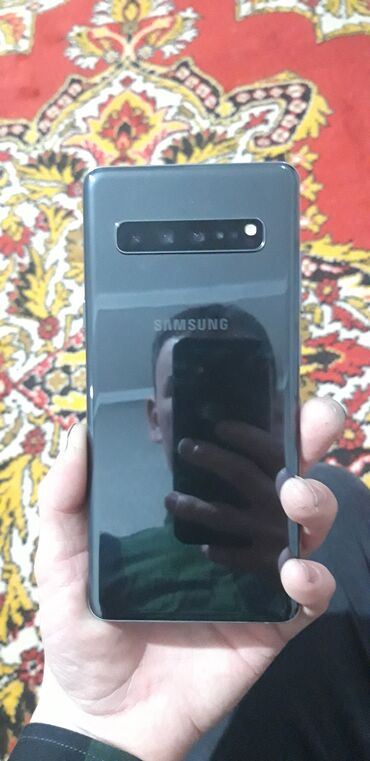 телефон айфон 11 про макс: Samsung Galaxy S10 5G, Б/у, 256 ГБ, цвет - Черный, 1 SIM