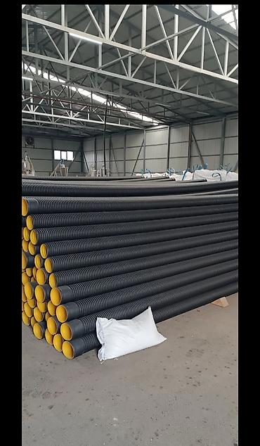 Kanalizasiya borusu, Qofralı, Plastik, 150 mm, Yeni