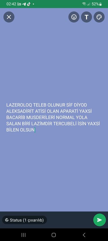 lazer ustasi teleb olunur 2023: Lazer ustası tələb olunur, Faiz, 3-5 illik təcrübə