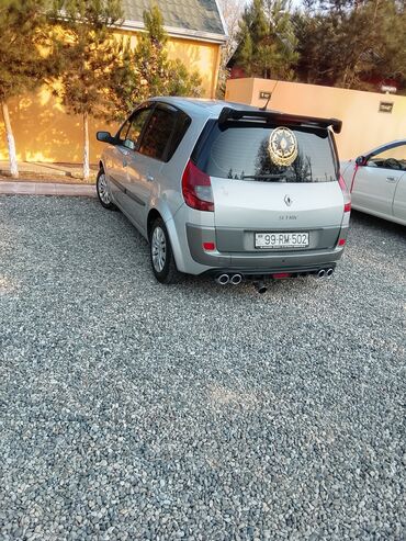 Renault: Renault Scenic (II) – gümüşü rəngdə, 5 qapılı kompakt miniven. tecılı — 5