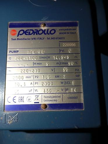 акум бу: Центробежный поверхностный насос PEDROLLO HFm 6B (Made in Italy) — 3