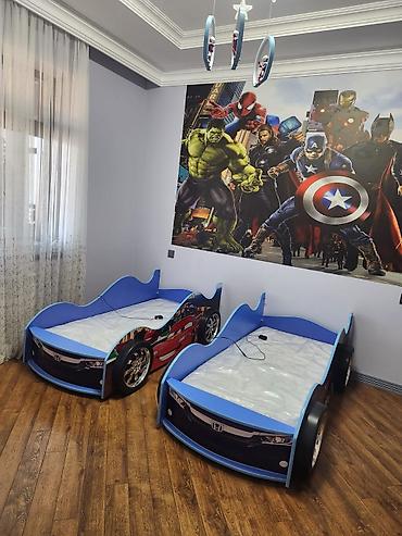 Uşaq və gənc otağı üçün dəstlər: Oğlan üçün, Maşın-çarpayı, Dolab — 9