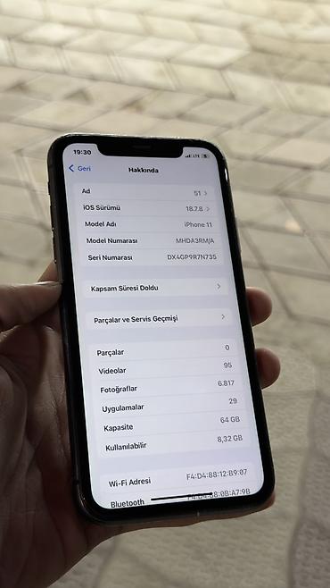 iphone fake: IPhone 11, 64 GB, Qara, Simsiz şarj, Face ID — 2
