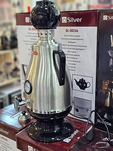 ucuz samavarlar: Elektrikli samovar silver model: sl-0056 elektri̇k semaver 5l — 7