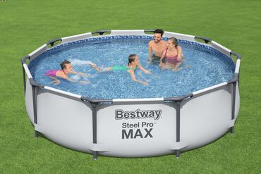 шорты для бассейна: Каркасный бассейн Bestway 56406/тличается высокой прочностью и