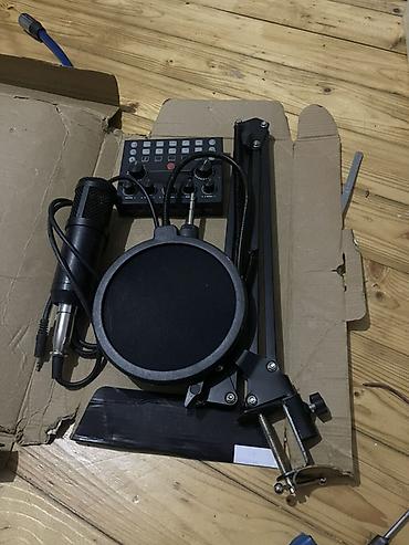 Podcast/stream üçün tam mikrofon seti - Kondensator mikrofon (XLR