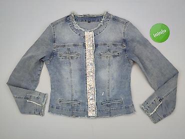 napy ozdobne do kurtek: Denim, Kurtka jeansowa damska, rozmiar L — 2