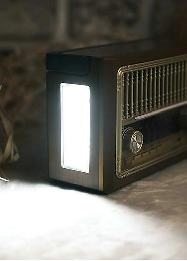 Səs gücləndiriciləri: Nostalji görünüşlü kalonka Fm radio Bluetooth USB flashkart SD kart — 1